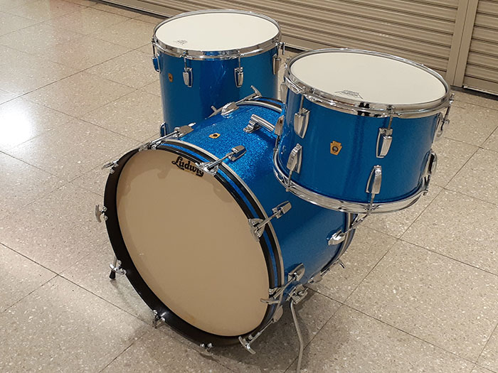 Ludwig 【VINTAGE】66'-68' Super Classic 3点Set 22 13 16 Sparkling Blue ラディック サブ画像2