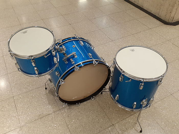 Ludwig 【VINTAGE】66'-68' Super Classic 3点Set 22 13 16 Sparkling Blue ラディック サブ画像5