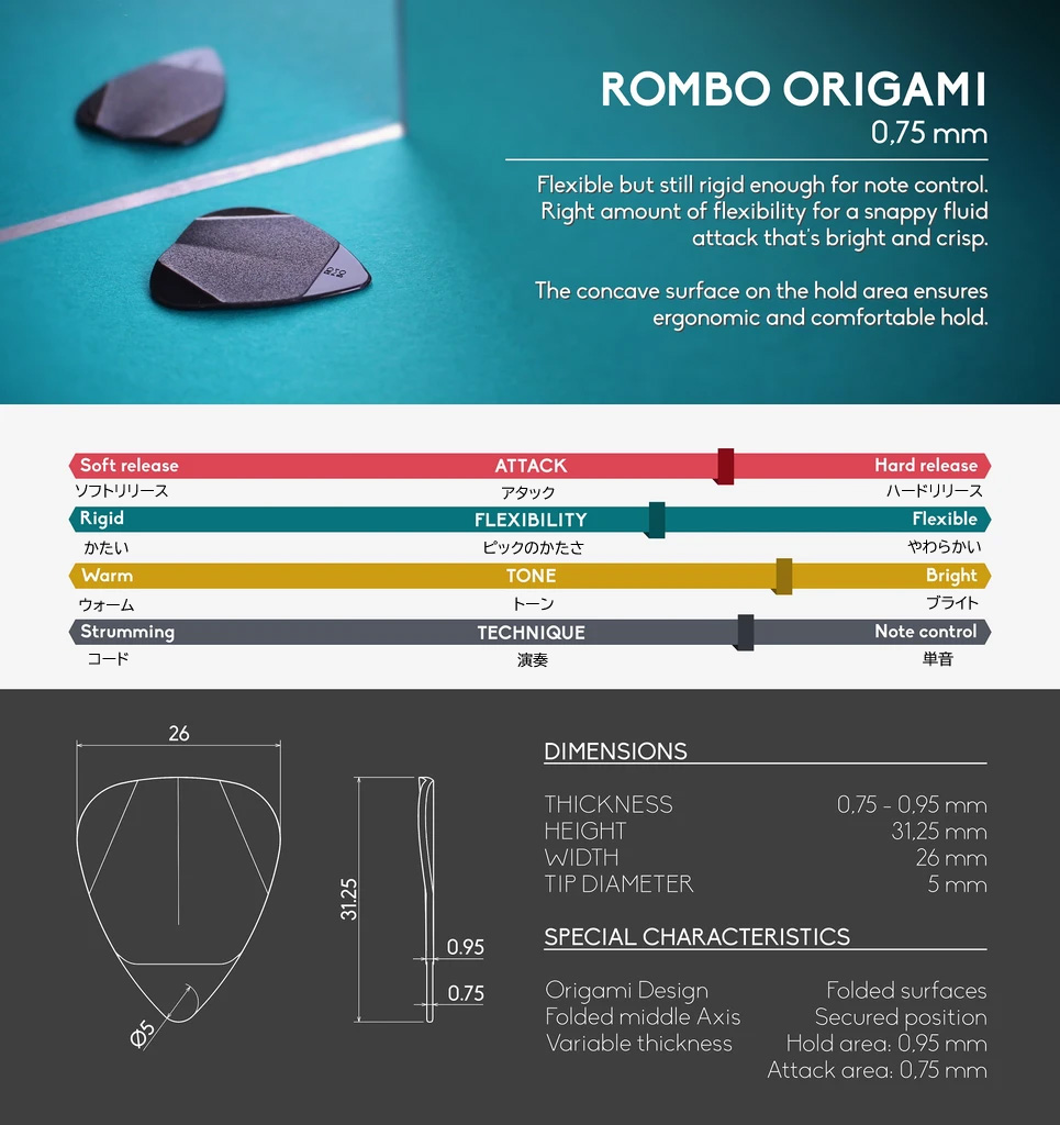 ROMBO PICKS Rombo Try out mix (4 Guitar Picks) ロンボピック サブ画像5