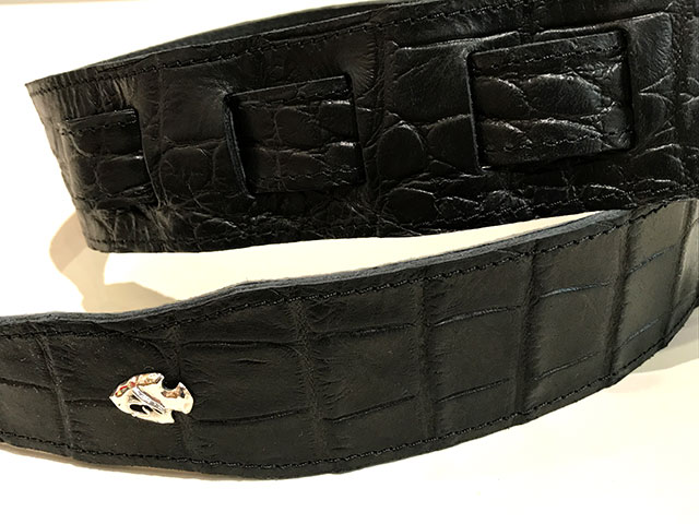 Grande uomo Custom Shop G-Standard Crocodile Black (5cm幅) サブ画像1