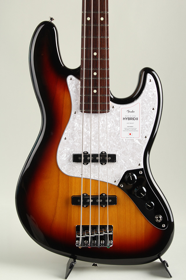  2021 Collection Made in Japan Hybrid II Jazz Bass Metallic 3-Color Sunburst RW