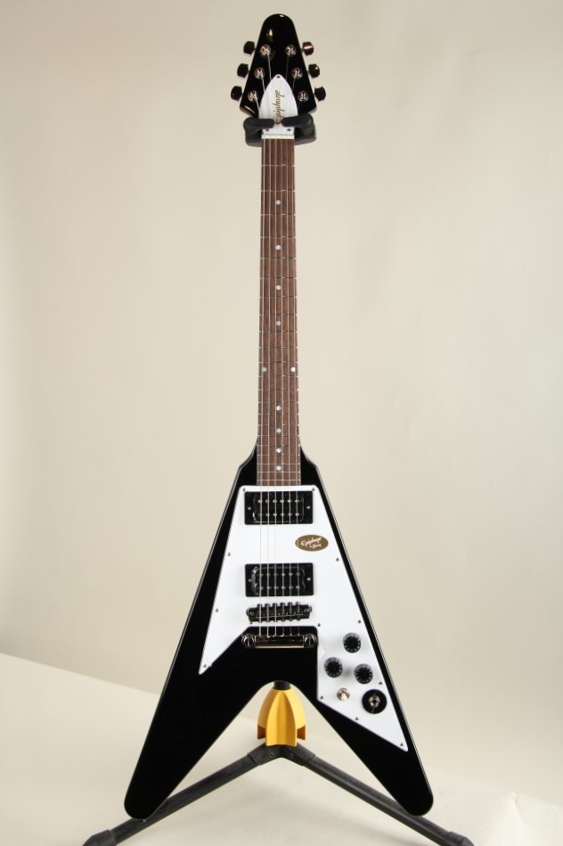 Epiphone Epiphone Inspired by Gibson Custom Shop Kirk Hammett 1979 Flying V Ebony エピフォン サブ画像1