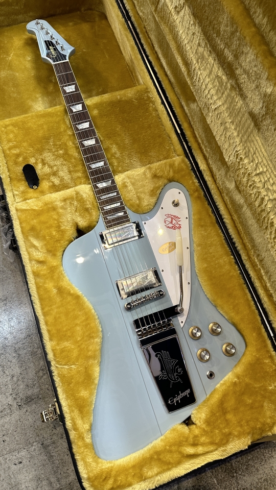 Epiphone Inspired by Gibson Custom 1963 Firebird V Maestro Vibrola Frost Blue【S/N 2406152297】 エピフォン サブ画像9