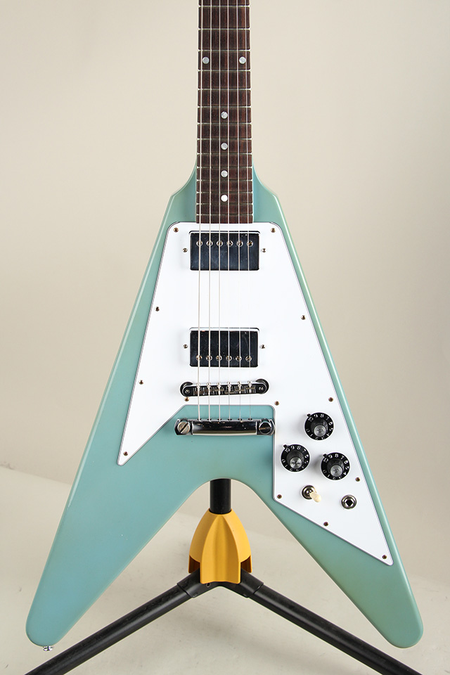 70S Flying V Dot Inlays Maui Blue with Matching Headstock VOS ＃200149