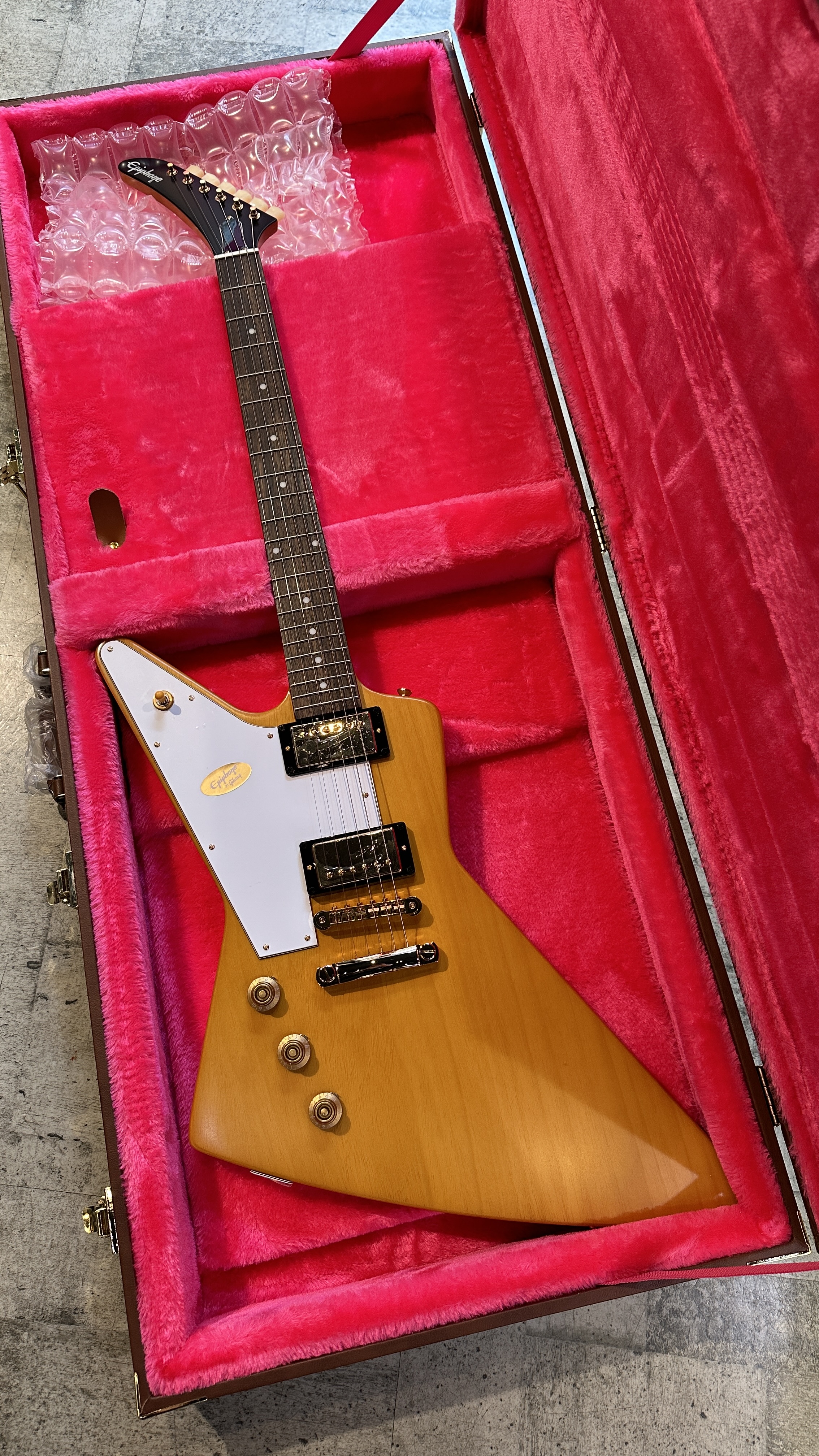 Epiphone 1958 Korina Explorer Aged Natural Left-Hand【S/N 23071523872】 エピフォン サブ画像9