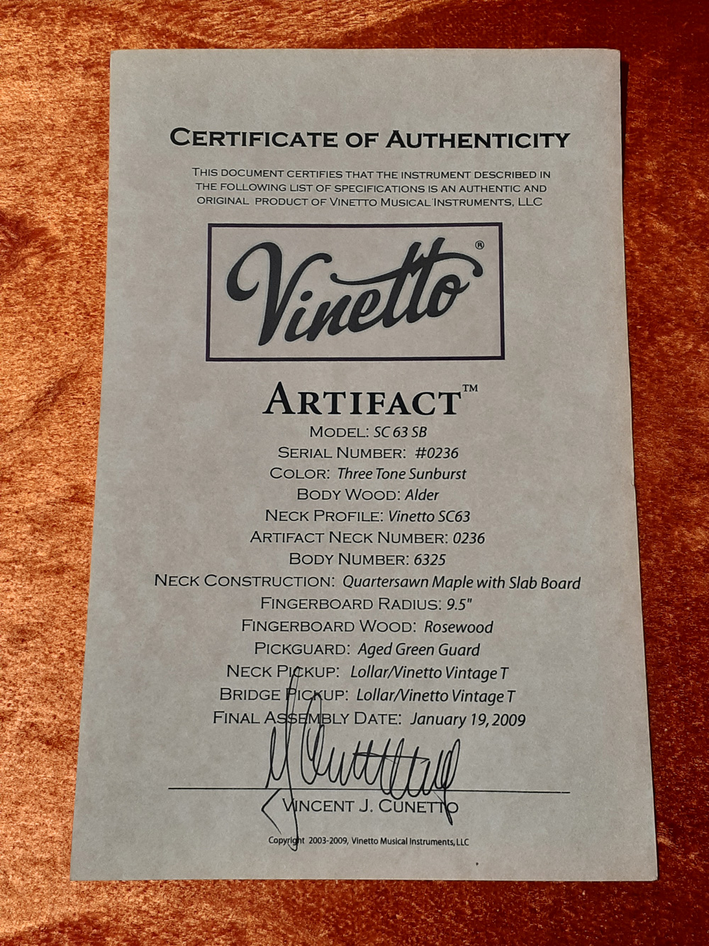 Vinetto  SC 63 Sunburst ヴィネット サブ画像9