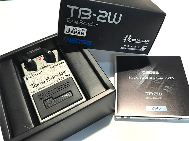 TB-2W Tone Bender WAZA CRAFT 【東京ペダルサミット in サウンドメッセ 2024 出展予定商品】
