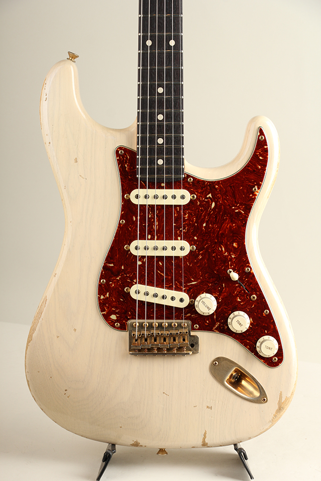 MBS 1961 Stratocaster Ash Body Relic Wihte Blonde by Todd Krause