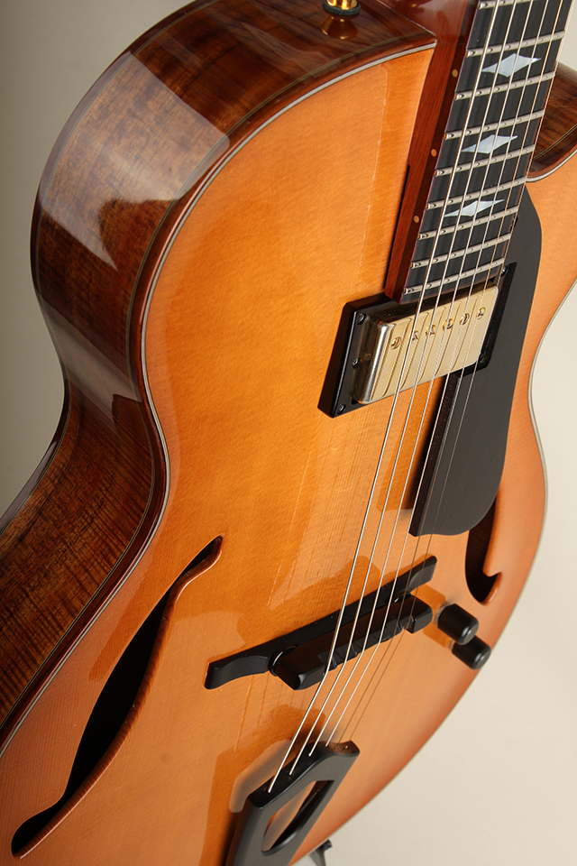 Grimes 15inch Custom Archtop Figured Koa Back /Natural グライムス サブ画像3