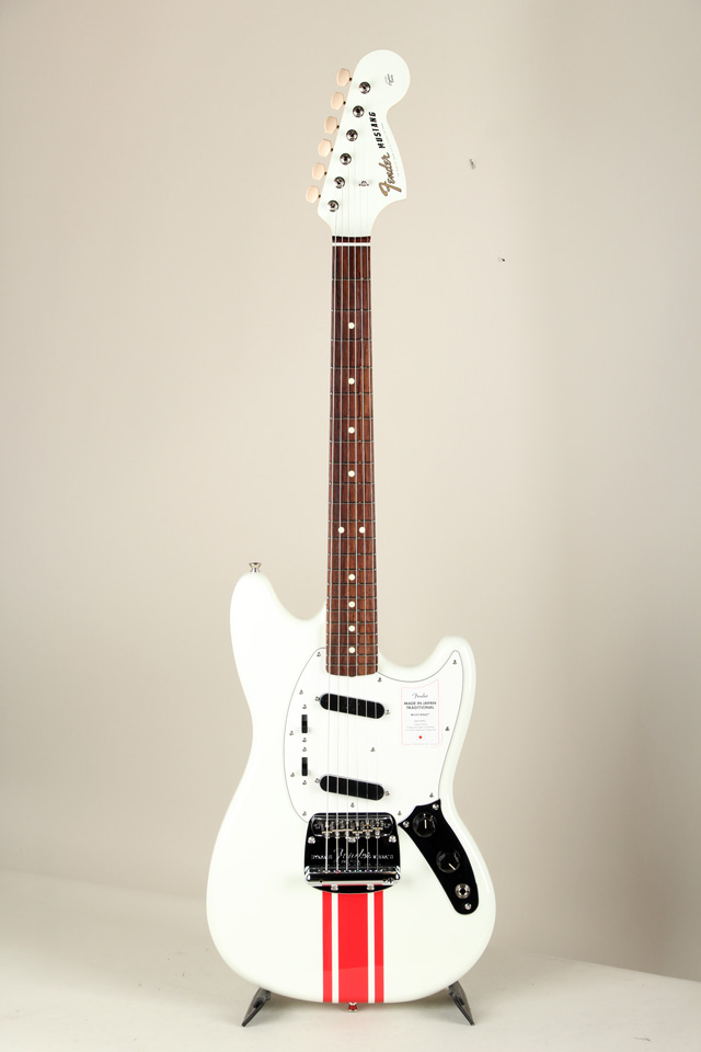 FENDER 2023 Collection Made in Japan Traditional 60s Mustang Olympic White with Red Competit フェンダー サブ画像1