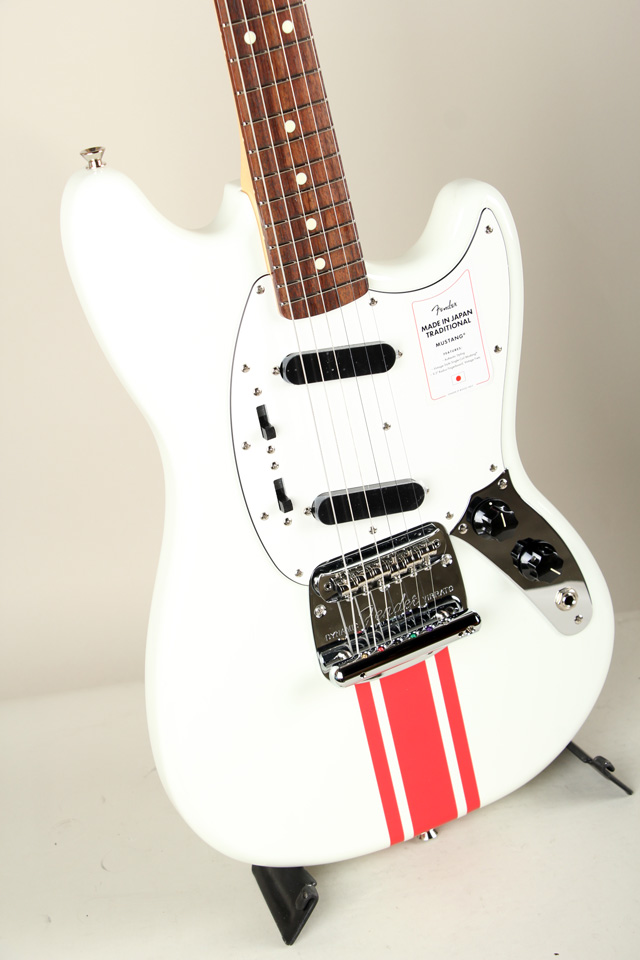 FENDER 2023 Collection Made in Japan Traditional 60s Mustang Olympic White with Red Competit フェンダー サブ画像8