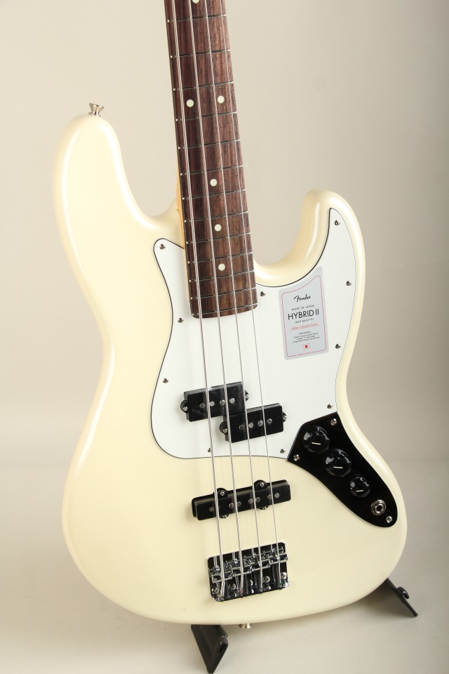 FENDER 2024 Collection Made in Japan Hybrid II Jazz Bass PJ Olympic Pearl【S/N JD24027866】 フェンダー サブ画像8