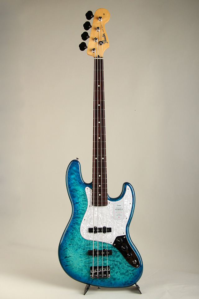 FENDER 2024 Collection Made in Japan Hybrid II Jazz Bass RW Quilt Aquamarine【S/N JD24020179】 フェンダー サブ画像1