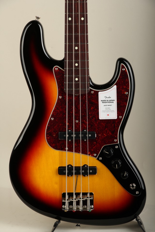 Made In Japan Traditional 60s Jazz Bass RW 3-Color Sunburst【S/N JD24024947】