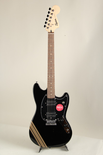 SQUIER FSR Bullet Competition Mustang HH Black with Shoreline Gold スクワイヤー サブ画像1