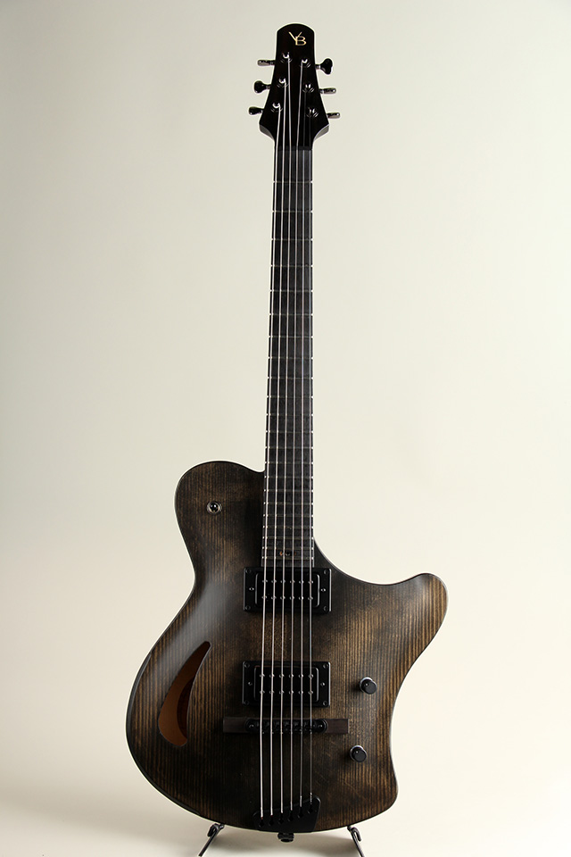 Victor Baker Guitars Ergonomic Semi hollow Black stain with satin topcoat ヴィクター ベイカー サブ画像1