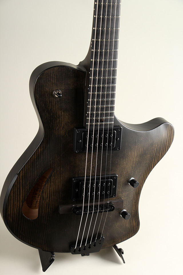 Victor Baker Guitars Ergonomic Semi hollow Black stain with satin topcoat ヴィクター ベイカー サブ画像2