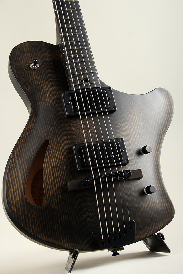 Victor Baker Guitars Ergonomic Semi hollow Black stain with satin topcoat ヴィクター ベイカー サブ画像3