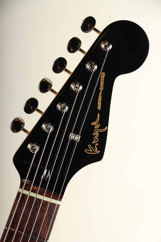 K.Nyui Custom Guitars KNST Black with Matching Head 乳井 サブ画像7