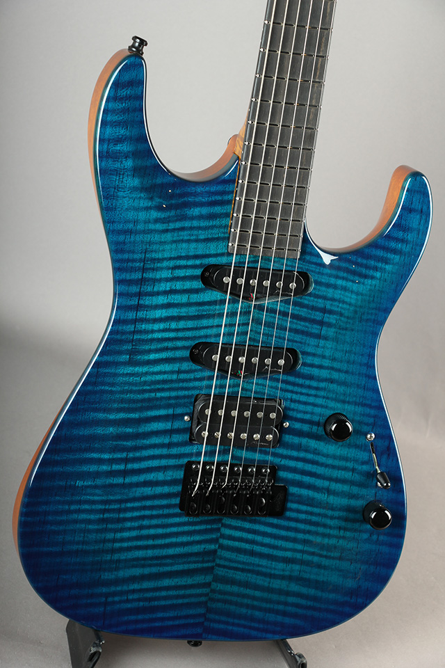 Marchione Guitars Carve Top Torrefied Figured Maple S-S-H / Trans Deep Blue マルキオーネ　ギターズ サブ画像2