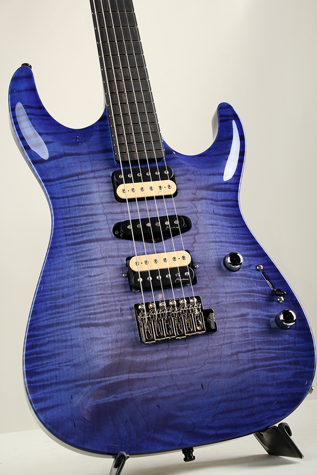 Marchione Guitars Set Neck Carve Top 1pcs Figured Maple African Mahogany H/S/H Trans Blue【サウンドメッセ出展予定商品】 マルキオーネ　ギターズ SM2024 サブ画像3