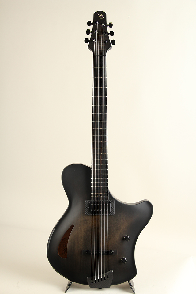 Victor Baker Guitars Ergonomic Semi hollow 1PU Black stain with satin topcoat ヴィクター ベイカー サブ画像1