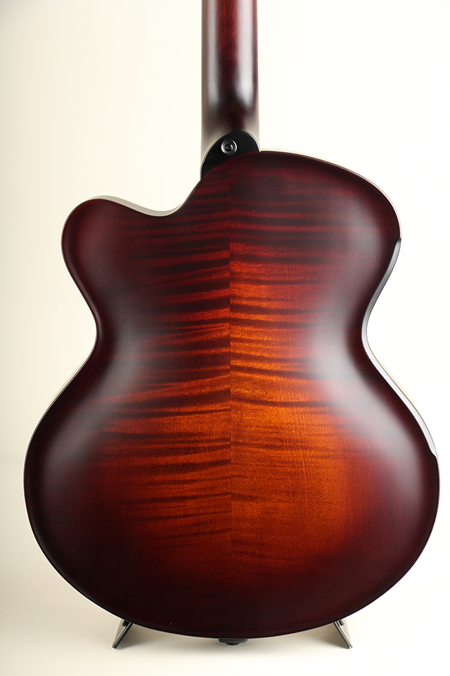 Victor Baker Guitars Model 15 Archtop 1 Pickup Brown smoke Burst with satin topcoat ヴィクター ベイカー サブ画像3