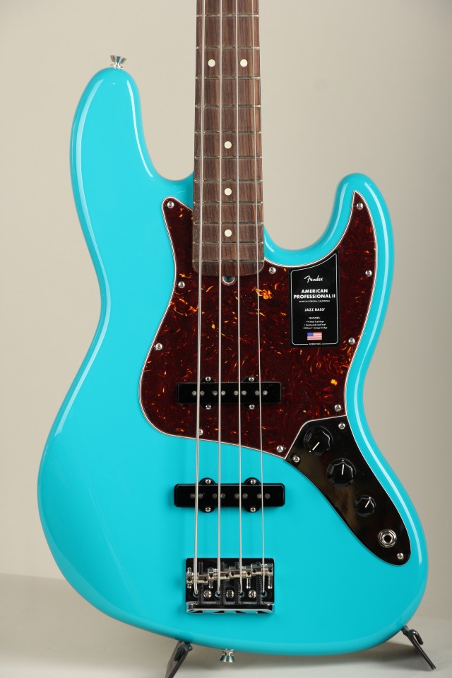 American Professional II Jazz Bass Miami Blue MOD