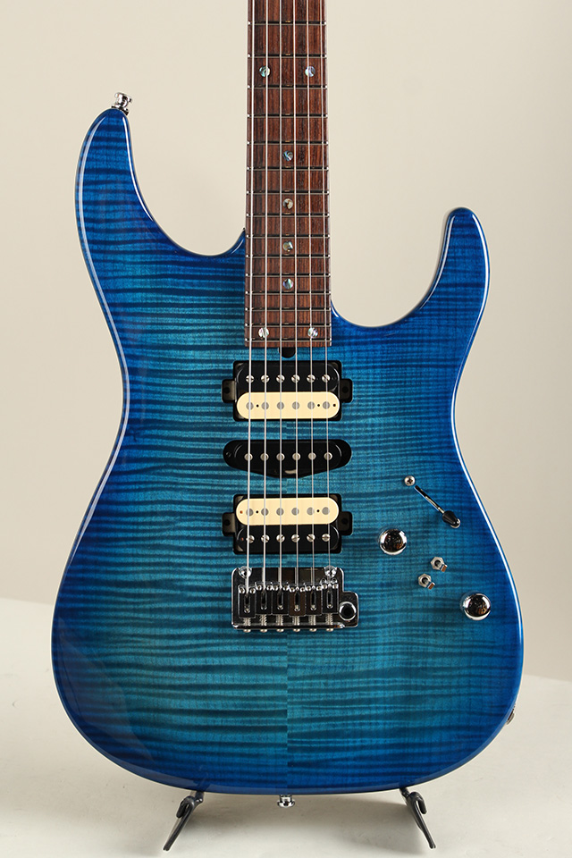 T's Guitars DST-24 Custom RoseNeck / Trans Blue Burst ティーズ・ギターズ