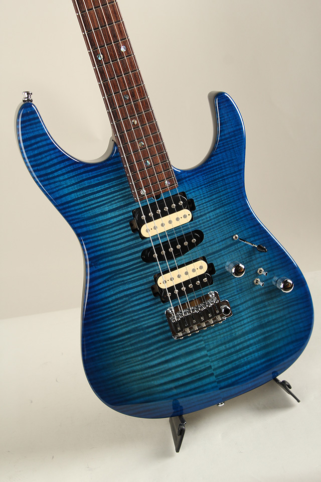 T's Guitars DST-24 Custom RoseNeck / Trans Blue Burst ティーズ・ギターズ サブ画像2