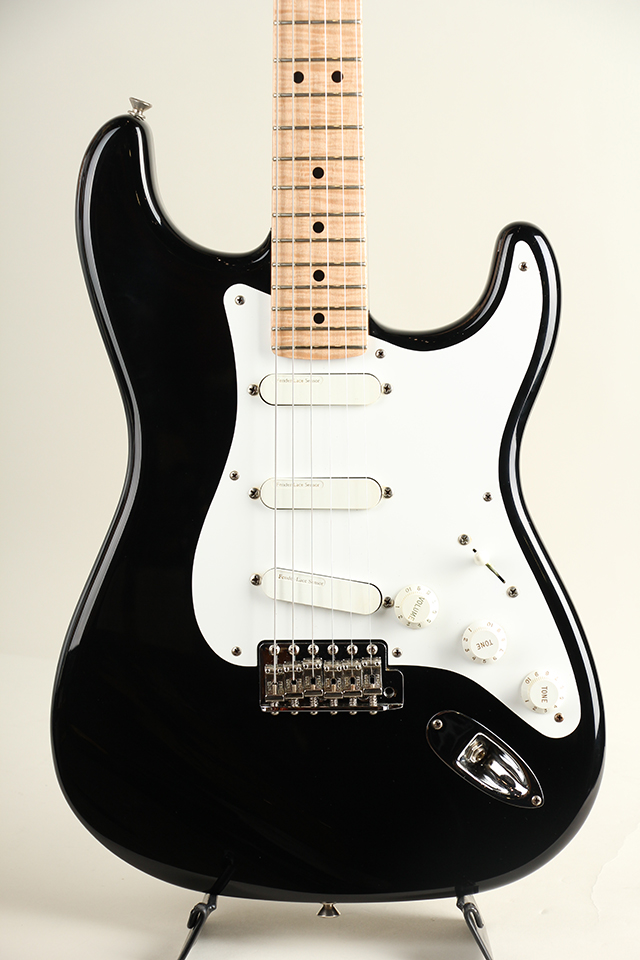 MBS Custom Stratocaster Flame Maple Neck NOS Black by Mark Kendrick