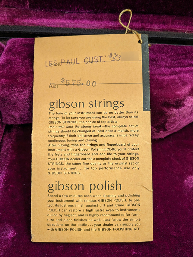 GIBSON 1968-69 Les Paul Custom ギブソン サブ画像15