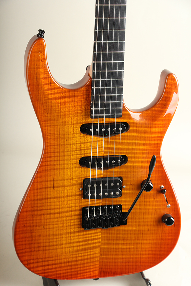 Marchione Guitars Carve Top Figured Maple S-S-H / Amber Burst マルキオーネ　ギターズ サブ画像2