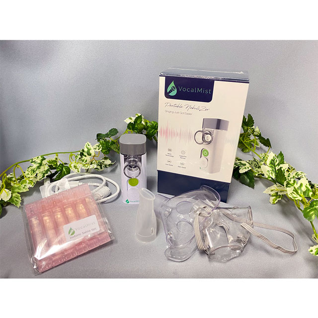 Vocal Mist Portable Nebulizer ライトセット (ネブライザー + Isotonic Saline6p 付き) ボーカルミスト