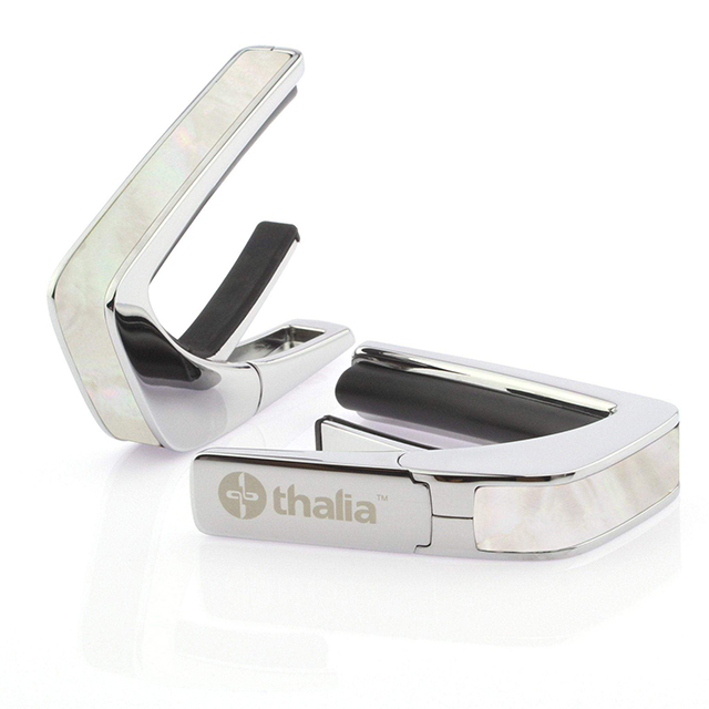 Thalia Capos Chrome Finish with White Mother of Pearl Inlay タリアカポ