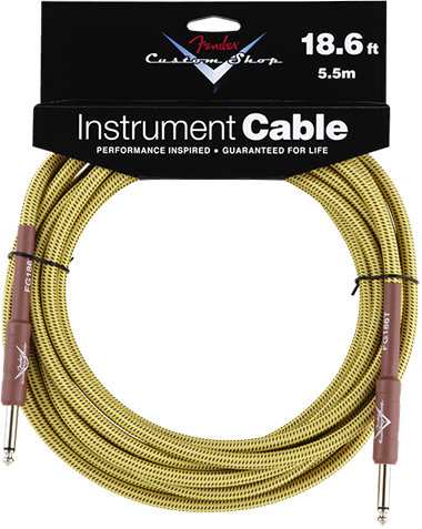 FENDER CUSTOM SHOP Performance Series Cable (Straight-Straight Angle) 18.6ft/5.5m Tweed フェンダーカスタムショップ