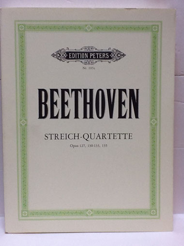 【弦楽四重奏】ベートーヴェン / 弦楽四重奏曲集 第3巻 Op.127,130-133,135（弦楽器洋書）