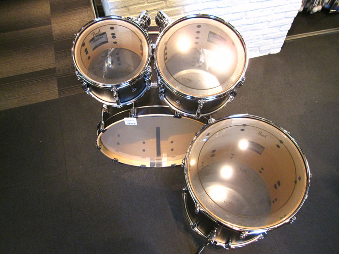 Pearl 【送料無料】MCT924BEDP/C 124 Mat Black Mist Masters Maple Complete Drum Set パール サブ画像10