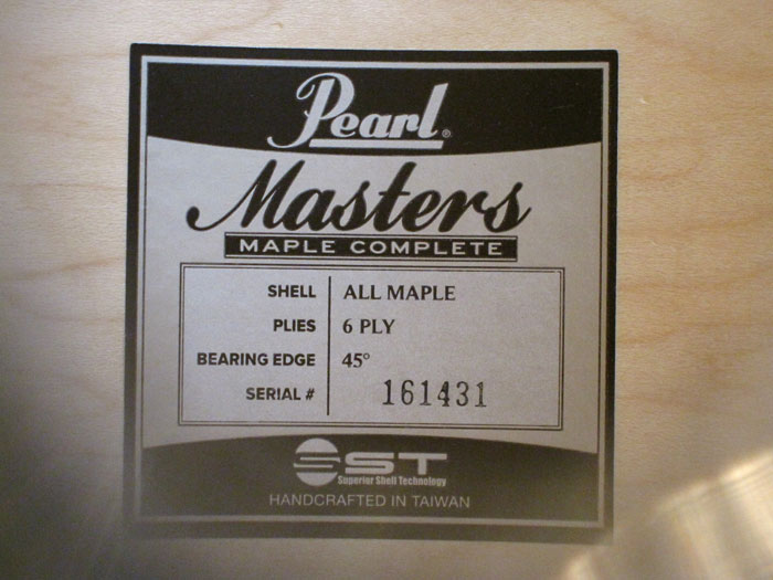 Pearl 【送料無料】MCT924BEDP/C 124 Mat Black Mist Masters Maple Complete Drum Set パール サブ画像11