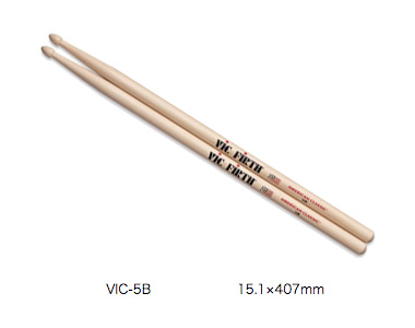 VIC-FIRTH VIC-5B　AMERICAN CLASSIC ( Hickory )15.1×407mm ヴィクファース