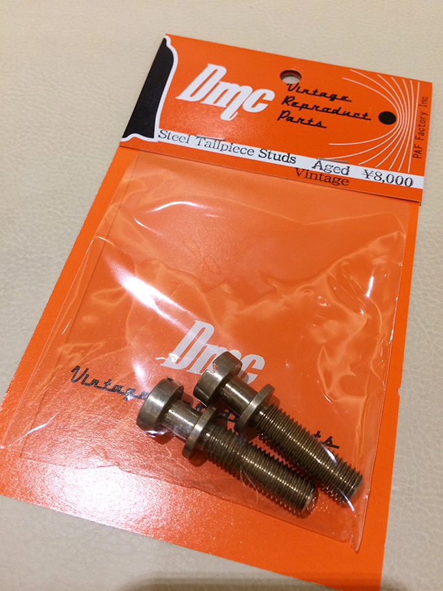 Dmc Vintage Reproduct Parts Steel Tailpiece Studs Vintage(Long) Aged ディー・エム・シー