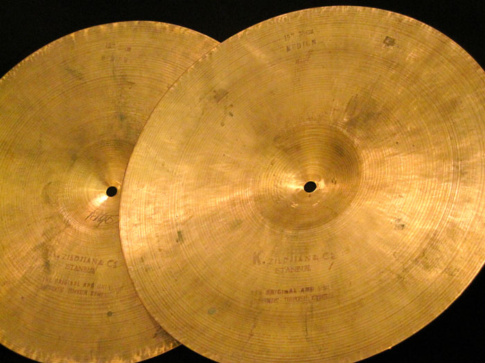 Zildjian 【VINTAGE】1959-66' K Zildjian Istanbul 15 HiHats  Intermediate Stamp 943g/953g ジルジャン サブ画像11