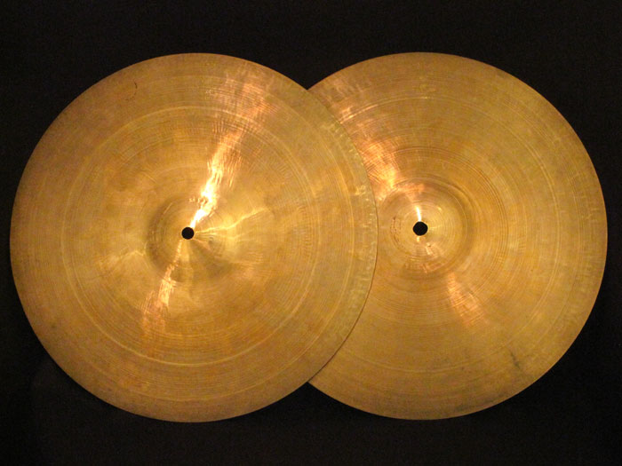 Zildjian 【VINTAGE】Rare!! 1956-57' K Zildjian Istanbul 14 HiHats Old Stamp 場Lc 924/983g ジルジャン サブ画像1