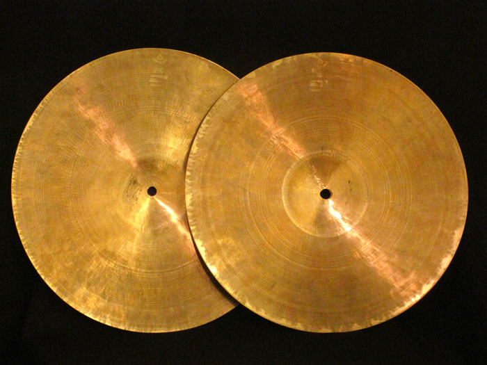 Zildjian 【VINTAGE】Rare!! 1956-57' K Zildjian Istanbul 14 HiHats Old Stamp 場Lc 924/983g ジルジャン サブ画像7