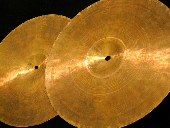 Zildjian 【VINTAGE】Rare!! 1956-57' K Zildjian Istanbul 14 HiHats Old Stamp 場Lc 924/983g ジルジャン サブ画像8