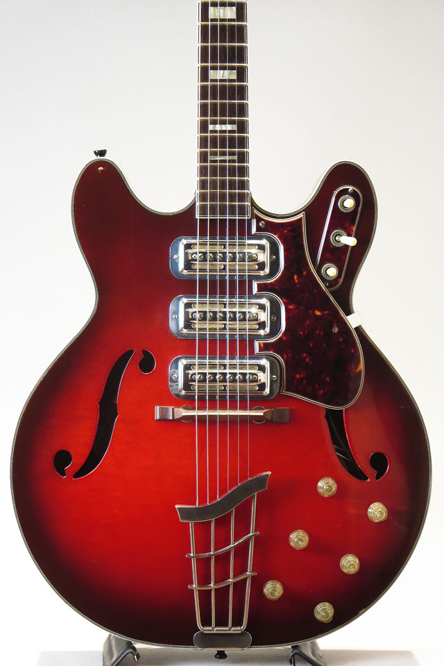 HARMONY 1966 H-77 3pick Up / Red burst ハーモニー サブ画像1