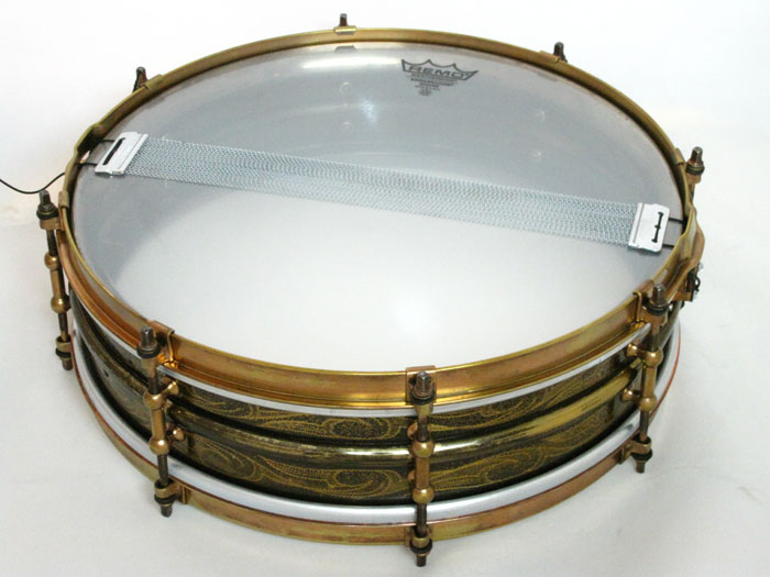 Ludwig 【VINTAGE】Rare!! 1923-25 Ludwig Deluxe Black Beauty Engraved Shell 14×4 ラディック サブ画像8