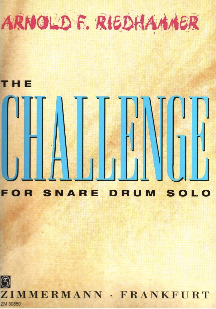 【ネコポス発送】スネアドラムソロ『A.F.Riedhammer/The Challenge for Snare Drum Solo』
