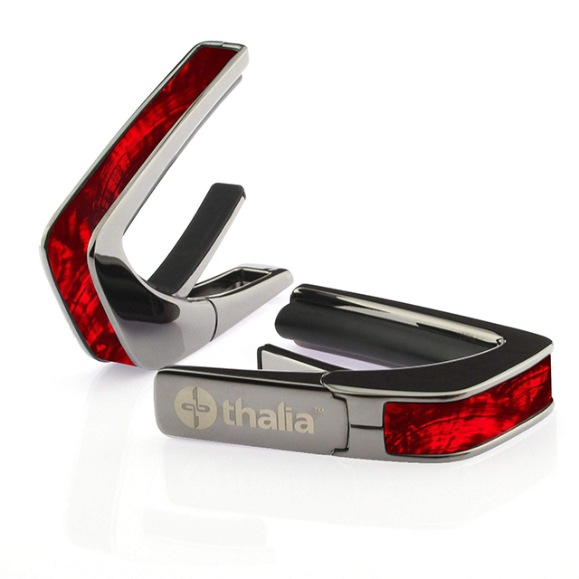 Black Chrome Finish with Red Angel Wing Inlay