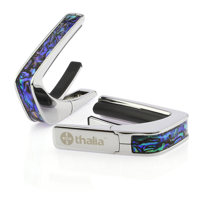 Chrome Finish with Blue Abalone Inlay